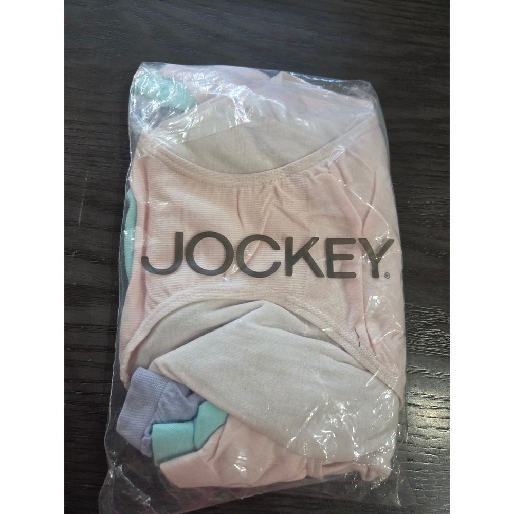 Jockey Womens 3 Pack Seamfree Cotton Blend Full Coverage Briefs Size 6 Pastel